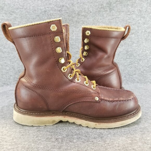 ✅Mens 9.5EEE Field N’ Forest Brown Leather Moc Toe 8\